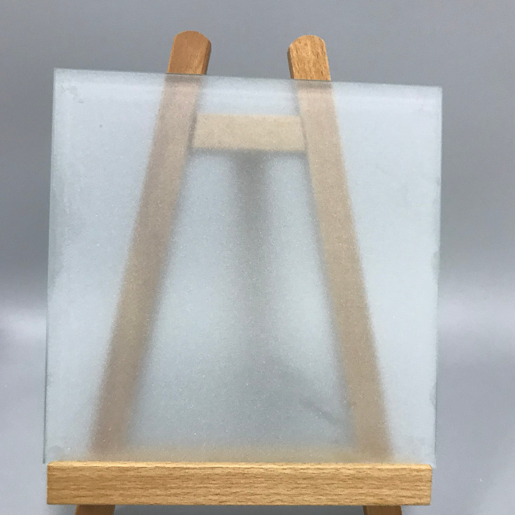 Sandblasted Frosted Tempered Glass For Hall And Dining Room Partition