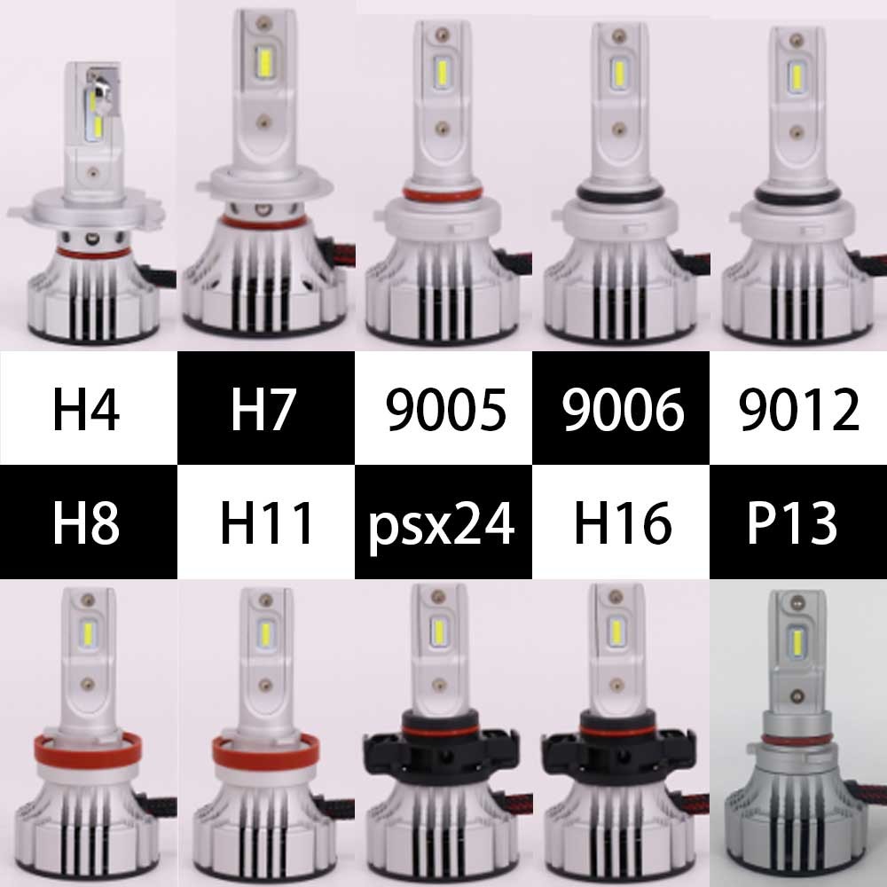 LED Headlight Bulbs JALN7 F2 LED Conversion Kits Extremely Super Bright H1/H4/H7/H11/9005/9006 36W 6000lm