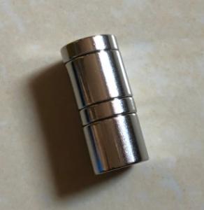 Quality Silver Shine Color Neodymium Magnets Strong Disc N35 Grade 18mm X 15mm wholesale