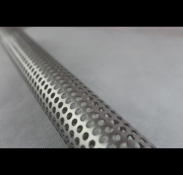 5.8 Meters Perforated Round Tubing Stainless Steel Powder Coating ISO9001