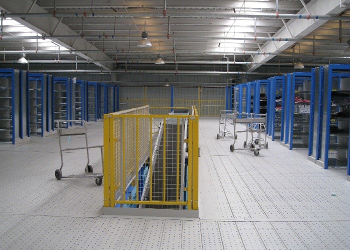 Adjustable Multi Tier Mezzanine Rack , Storage Mezzanine Platforms