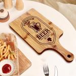 Sublimation Printing Bamboo Wood Pizza Tray Wood Steak Serving Plate