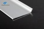 Silver Flat Aluminium Skirting 150mm Electrophoresis GB Approved