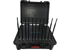 Quality Handheld Box Manpack Jammer 11 Channels Antenna 55W High Power Built - In Battery wholesale