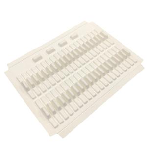 Quality Natural White Sugarcane Bagasse Packaging , Chocolate Biodegradable Paper Tray wholesale