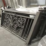 Powder Coating Decorative Welding Wrought Iron Handrails For Outdoor Steps Steel