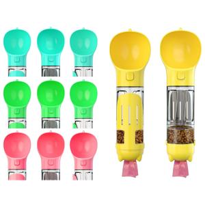 Quality O Shaped small pet Portable Dog Bowl Water Bottle 300ml OEM With Food Box wholesale
