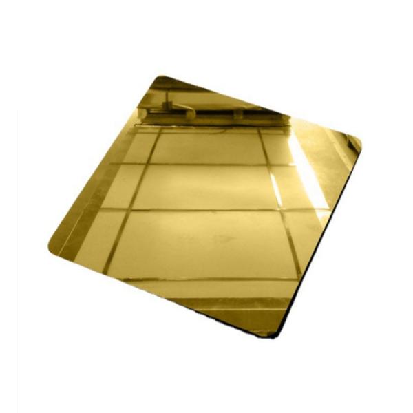 Cold Rolled Stainless Steel Plate Sheet 201 304 Golden Color Mirror 8K