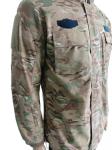Fashion Camo Military Jacket with Zipper & Velcro for Comfortable Wear