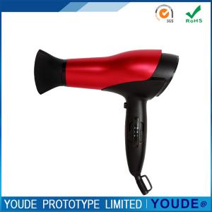 Quality Hairdryer Rapid Prototype Plastic ABS Shell Red and Black Color Accuracy +/-0.05 mm wholesale