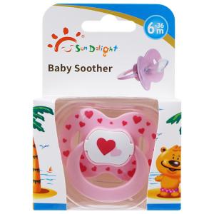 Quality Tear Resistant Pink Blue ABS Pacifier Silicone Baby Soother wholesale