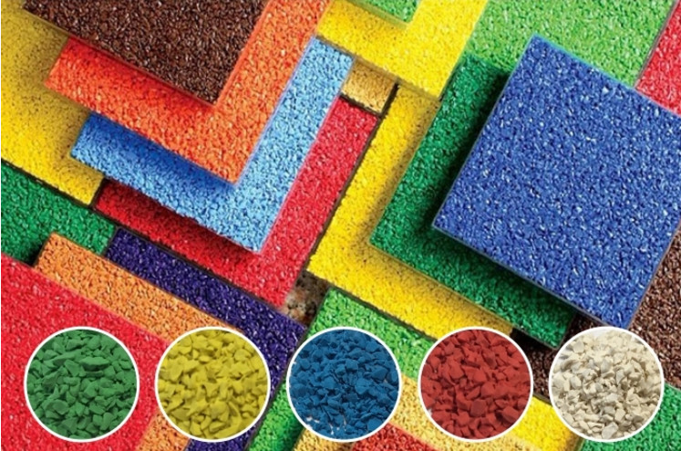 1-3mm EPDM Playground Rubber Granules Particles Shape For Kindergarten Floor