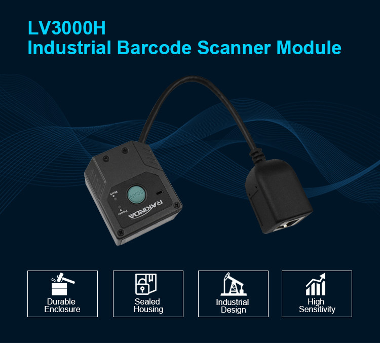 Fixed Mount AZTEC Qr Code Reader Module Embedded OCR Barcode Reader