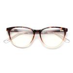BSCI Round Optical Eyeglasses TR90 Frames Glasses Plain Lens