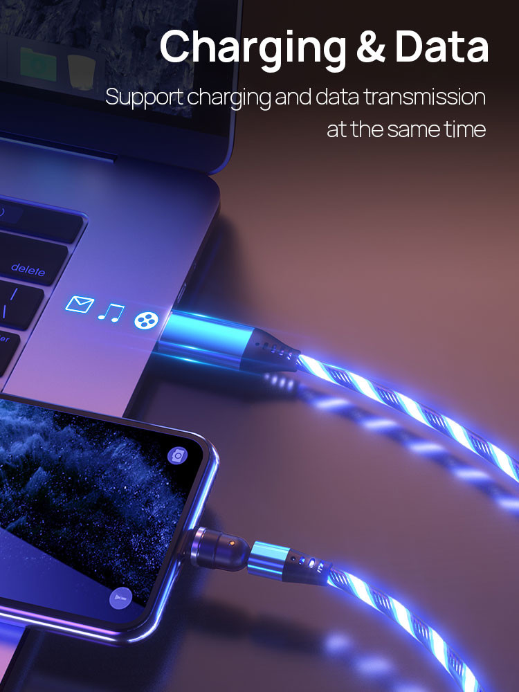 480Mbps Magnetic USB Charging Cable 8000 Times Explosionproof