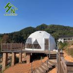 Triangle Window Small Geodesic Dome Tent 6m For Outdoor Hotel
