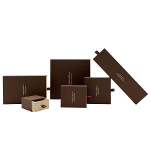 Quality Gift Ring Earring Pendant Paper Jewelry Packaging Box With Drawer wholesale
