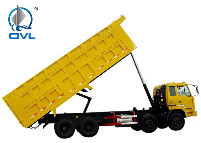 New Yellow color 10 Tires 336 Hp Tipper Truck Engine EuroII 40T Diesel Fuel Type Dump Truck 6x4 With Steel Heavy Tipper