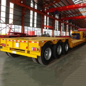 China 3 Axle  Front Loading RGN CIMC 60T Low Bed Semi Trailer on sale