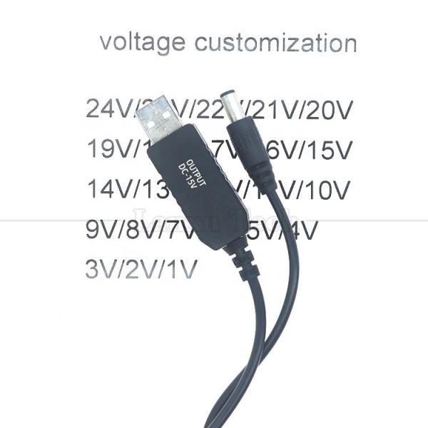 Cheap Customized Voltage 15V 12V 10V 9V 4V 3V USB to DC Micro Type C Charger Cable for Router Camera Led Light Walkie Talkie GPS for sale