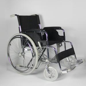 Quality Stable Aluminum Alloy Folding Steel Wheelchair Double Cross Bar wholesale