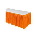 KINSHUN Plastic Table Skirt Rectangle Light Blue Color Party Table Skirt