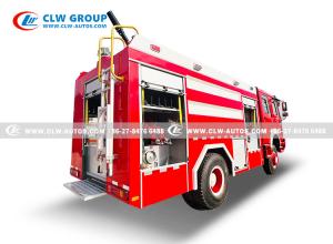 Quality HOWO 4x4 Fire Brigade Truck With 4000 - 6000L Water Foam High Pressure Water Sprinkler wholesale