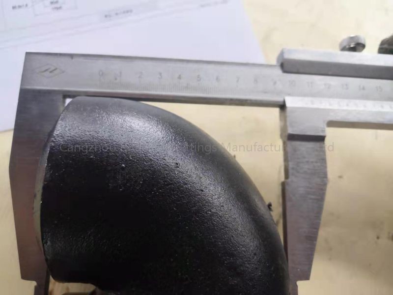 180 Degree Schedule 40 Black Steel Pipe Fittings Elbow Seamless Carbon Steel 1 1/2