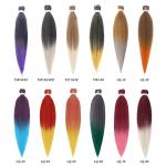 Material Ombre Crochet Braiding Hair Expression Pre Stretched Hair With 100g
