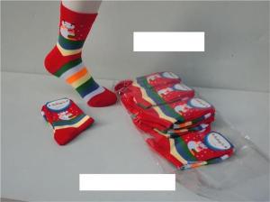 Quality Colorful fashion christmas design winter AZO-free cotton socks for women wholesale
