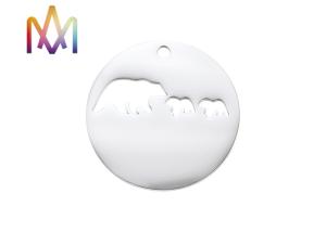 Quality Waterproof Engraving Animals Hollow Pendant Engraved Charm Tags wholesale
