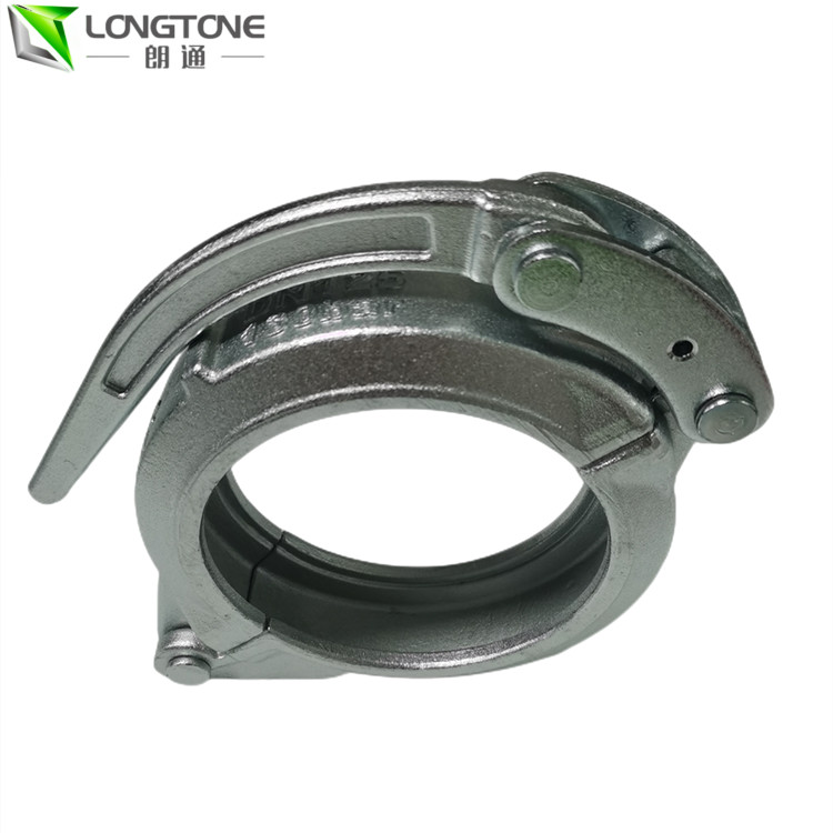 Durable Galvanized Schwing Concrete Pump Parts DN125mm Snap Concrete Pipe Clamp
