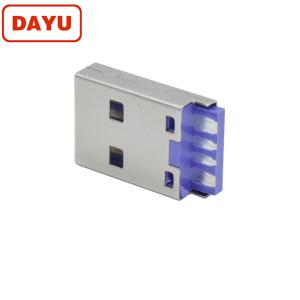 Quality 4 Pin Molding Mini Usb Connector Type A With Stainless Steel Shell wholesale