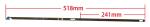 Blue Bottom 518mm Wiele Carpet Machine Steel Hook