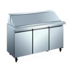 Fan Cooling 350L Salad Bar Display Fridge for restaurant