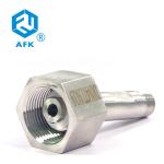 SS316L DIN477 Gas Cylinder Adapter Forged Female Welded