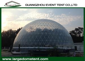 Quality 20m Diameters Round Geodesic Dome Tents With Clear PVC Fabric wholesale