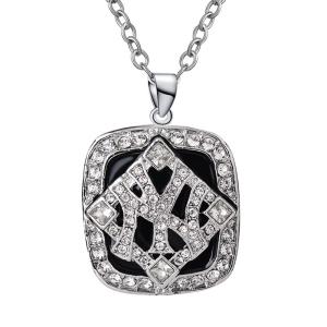 Quality Deep Engraved Championship Silver Pendant Necklace For NYY Baseball wholesale