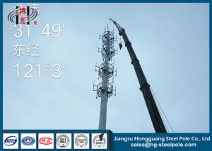 Quality Hot Roll Steel Q235 Telecommunication Towers Anti - Corrosion With Four Platformss wholesale