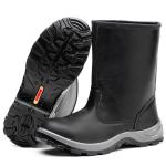 Black High Cut Work Boots For Men Welding Safety Shoes With Steel Toe