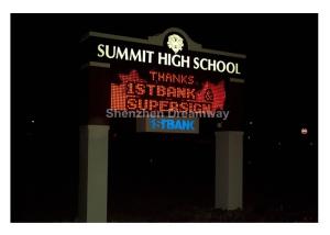 Quality PH10 Single Red Outdoor Advertising LED Signs Display with WIFI Control wholesale