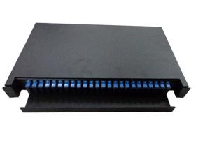 Quality 1U 48cores Fiber Optic Patch Panel 24 Ports For CATV GPON wholesale