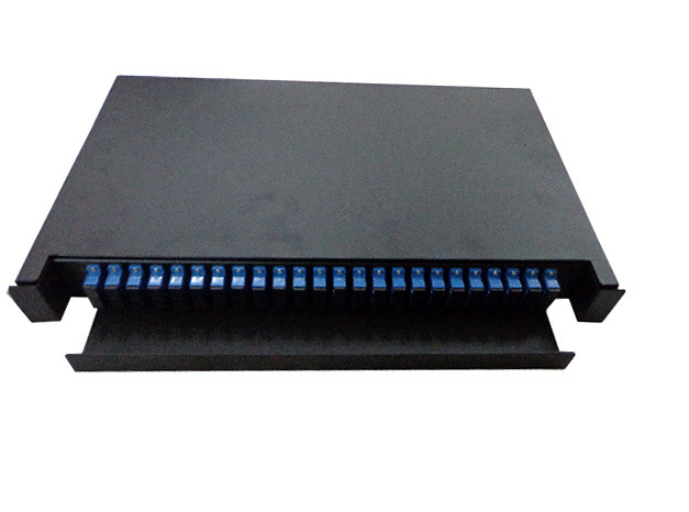1U 48cores Fiber Optic Patch Panel 24 Ports For CATV GPON