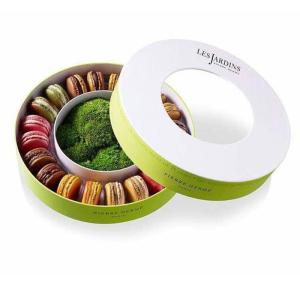 Quality Luxury Paperboard Round Macaron Gift Box With Plastic Tray wholesale