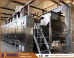 Food Grade SUS304 Nuts Roaster Machine Continuous Commercial Peanut Roasting