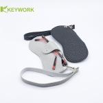 Minimalist Female Calf Skin Soft Sunglasses Case Snap Fastening Closure