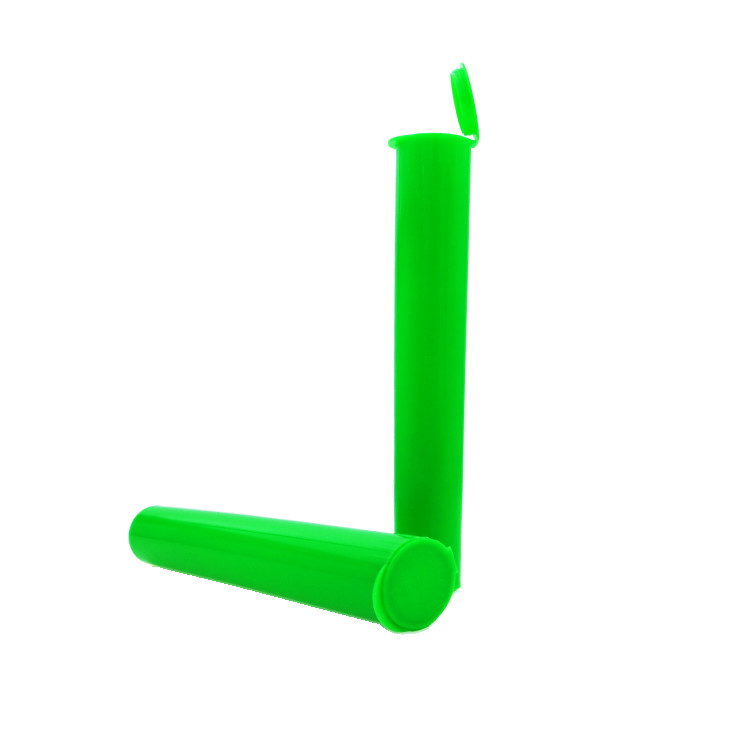 Printable and Reusable Child Resistant Packaging for Prerolls Custom Color Plastic Pop Top Tubes