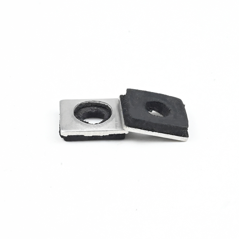 304 Stainless Steel Square Epdm Roofing Rubber Black Bonded Sealing Washer Rubber Gasket