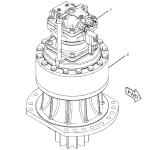 295-9406 295-9405 Swing Motor Cat374d E374D Cat 374F E374F 295-6146 295-6147