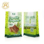 500g 1kg 2kg Sustainable Bread Packaging Green White Flat Bottom Packaging Bag